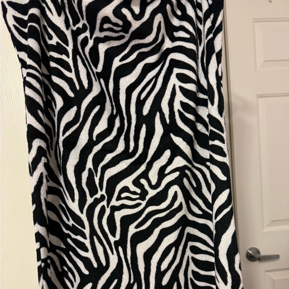 Zebra print body pillow case